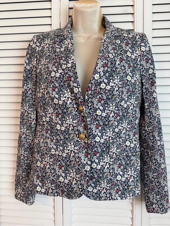 J. Crew Jackets & Blazers - J.Crew Womens Liberty Art Fabrics Schoolboy Blazer Size 2 June's Meadow Floral